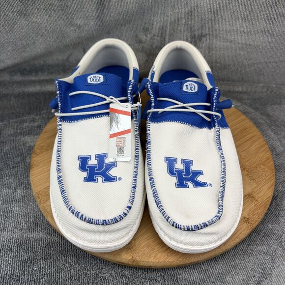 Hey Dude Wally Tri Kentucky Shoes Mens Size 15 White Wildcats Canvas Sneakers main image 10